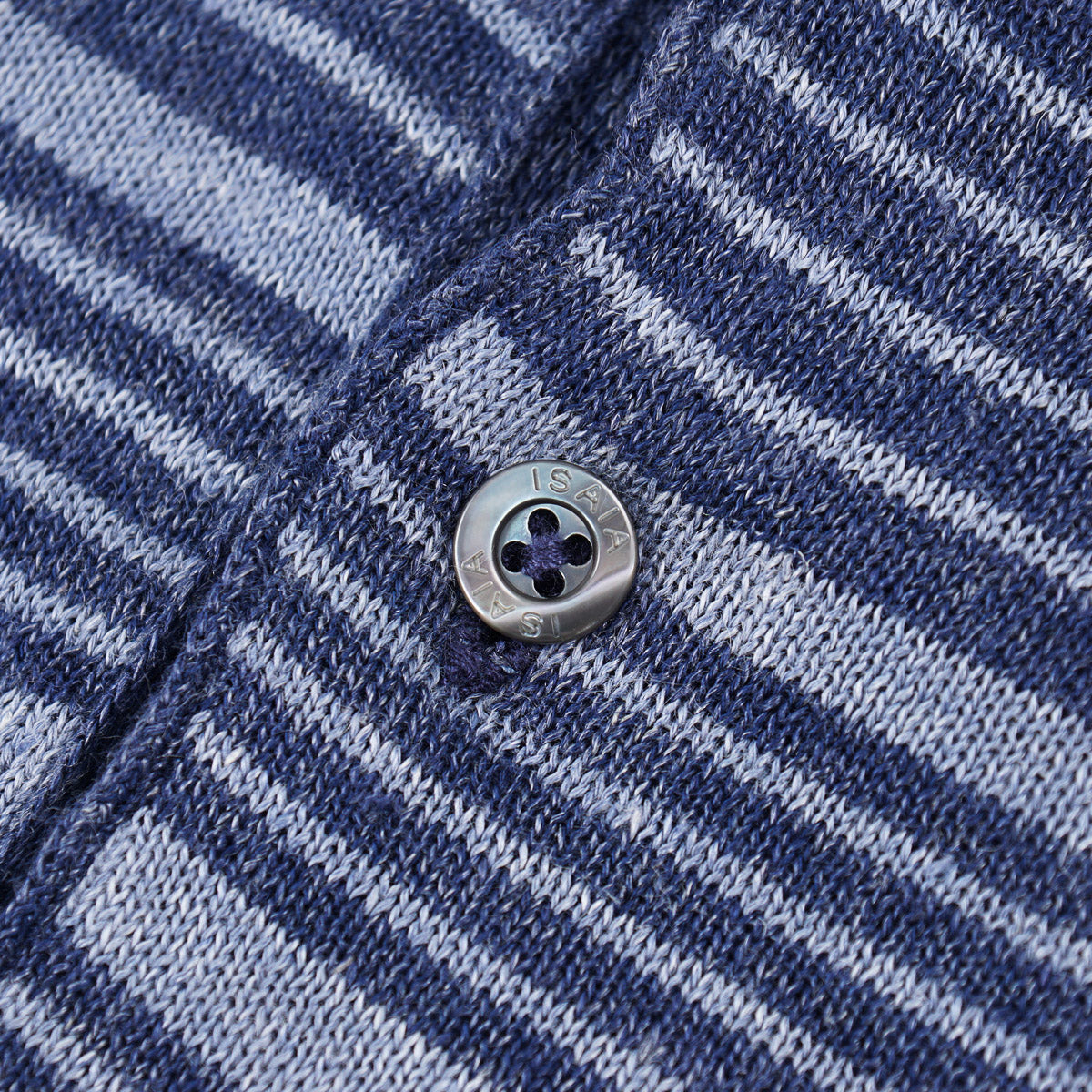 Isaia Linen-Cotton Polo Sweater