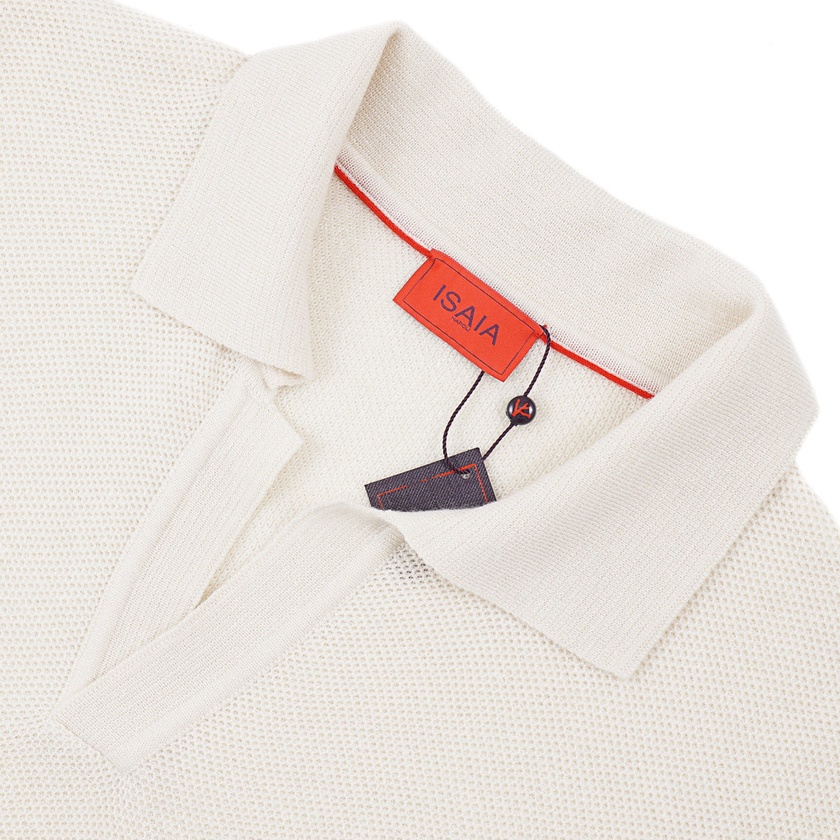 Isaia Linen-Cashmere Polo Sweater