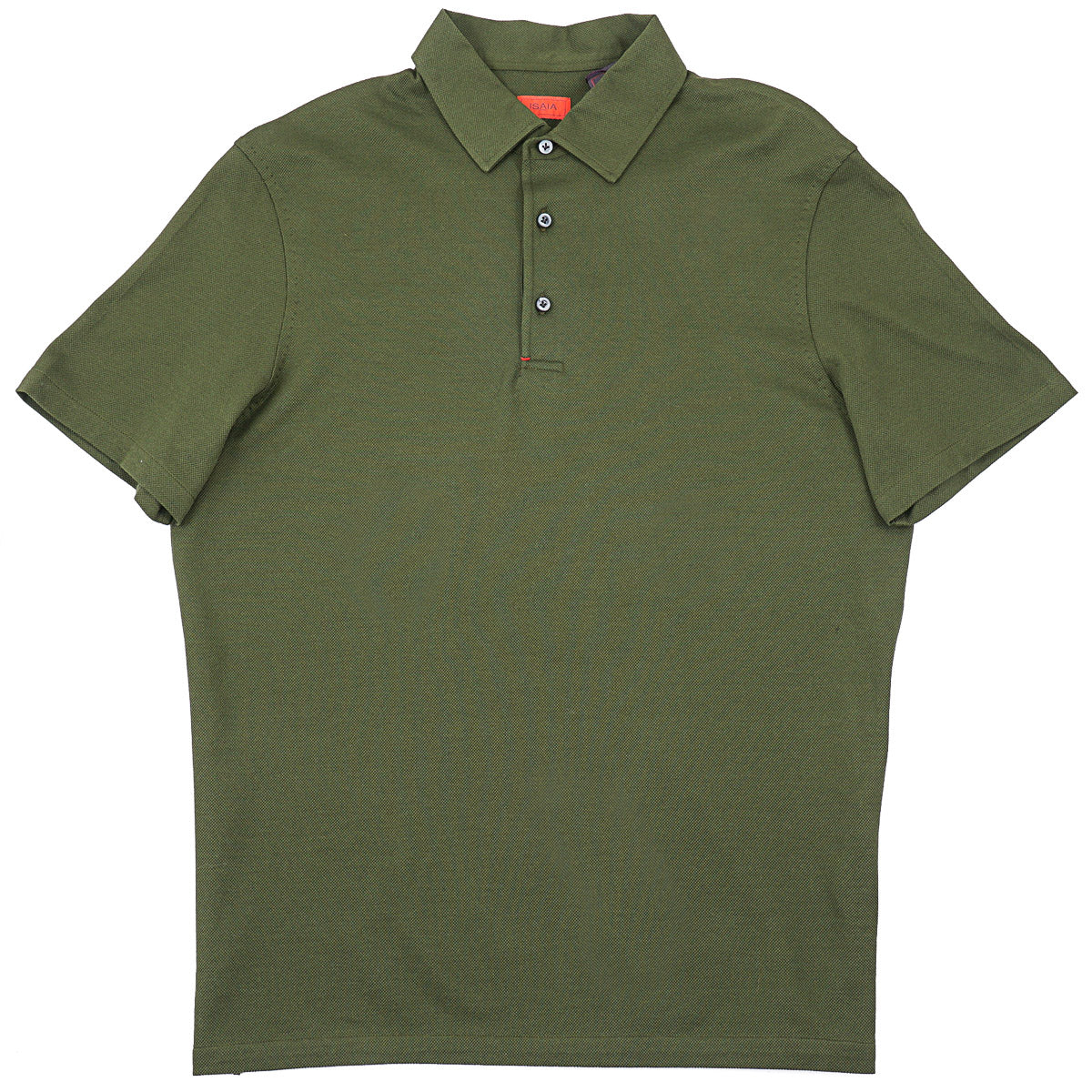 Isaia Pique Knit Cotton Polo
