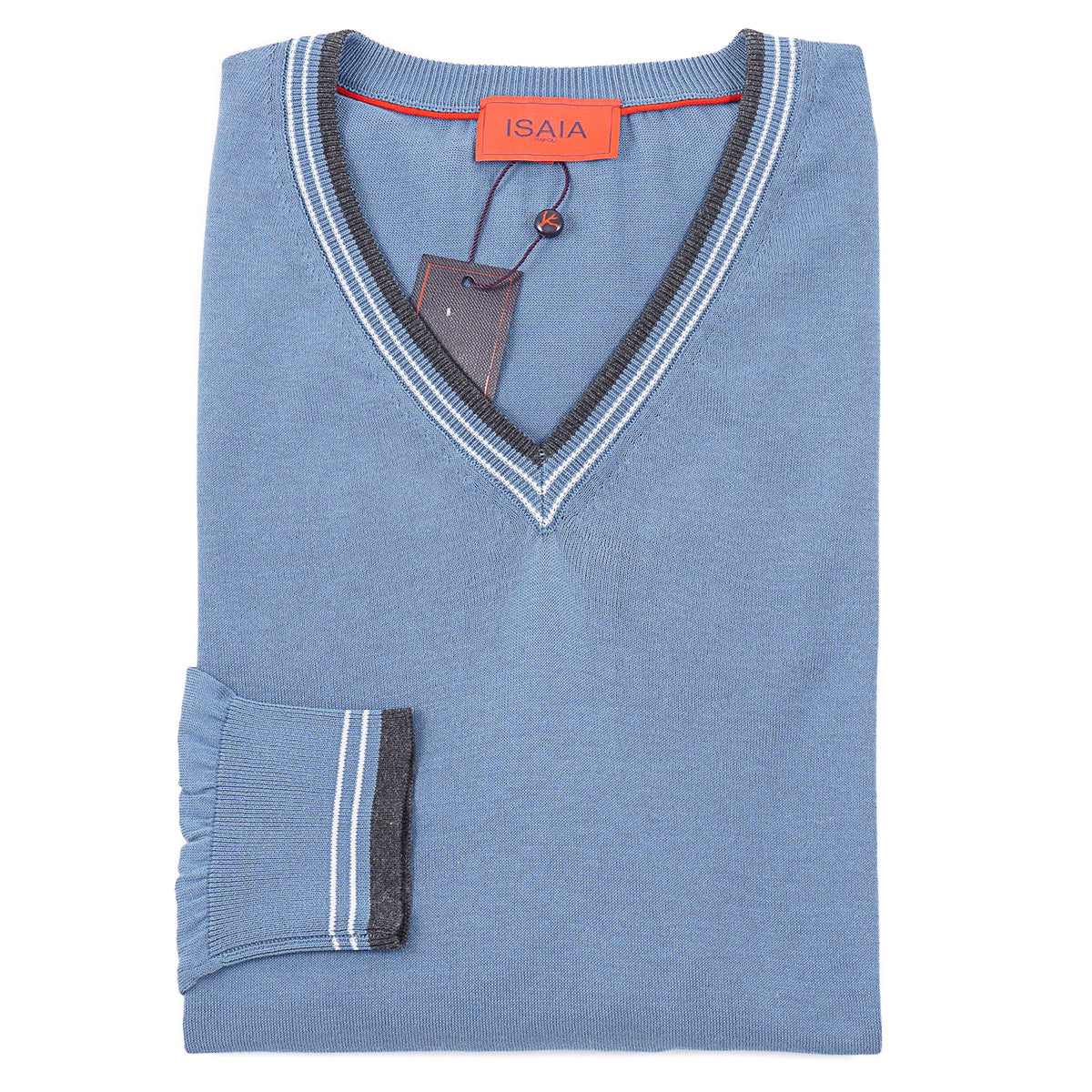 Isaia Extrafine Knit Cotton Sweater