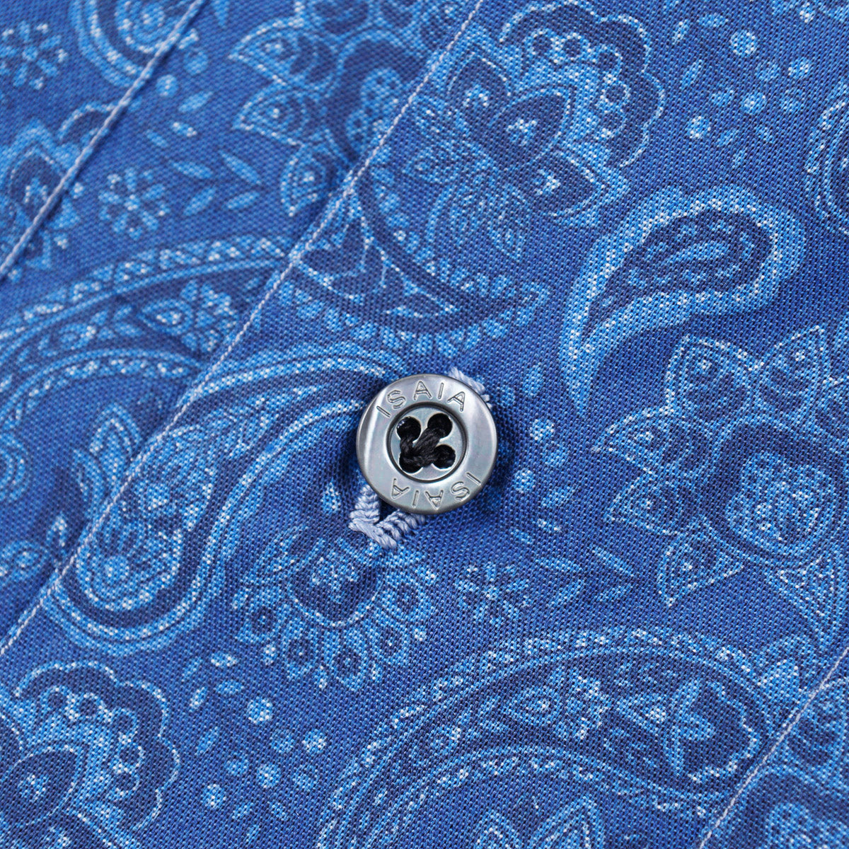 Isaia Printed Shirt with Camp Collar