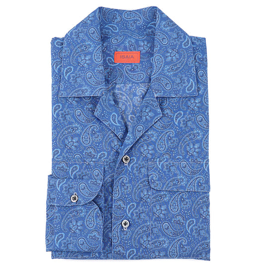 Isaia Printed Shirt with Camp Collar - Top Shelf Apparel