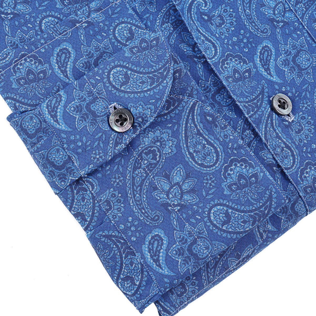 Isaia Printed Shirt with Camp Collar