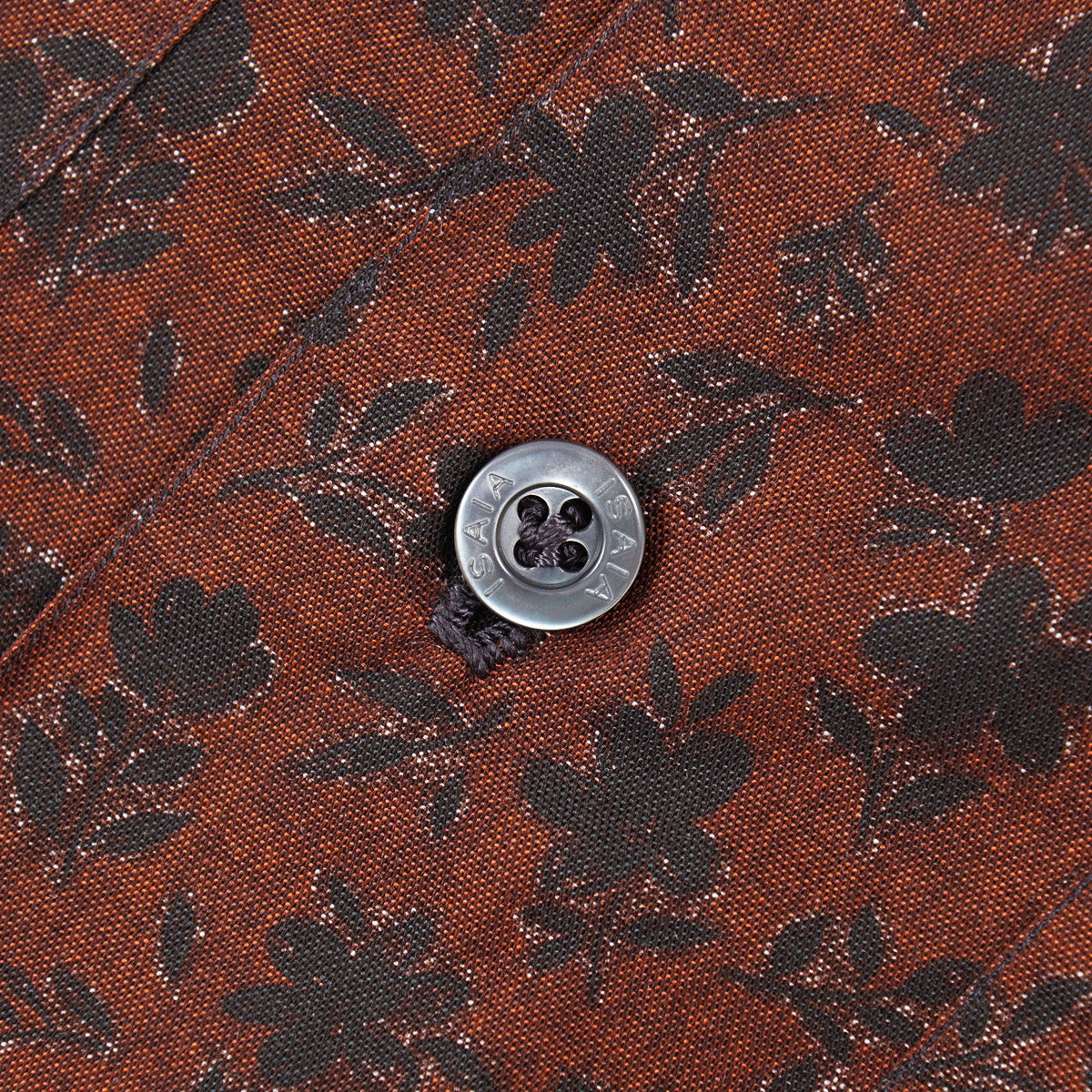 Isaia Printed Shirt with Camp Collar