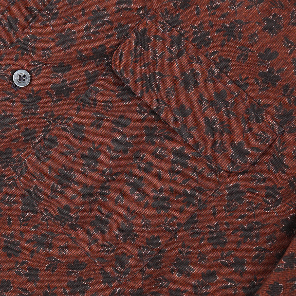 Isaia Printed Shirt with Camp Collar