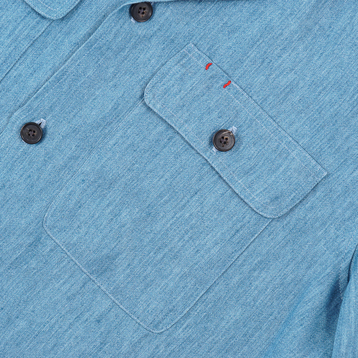 Isaia Short-Sleeve Linen Overshirt