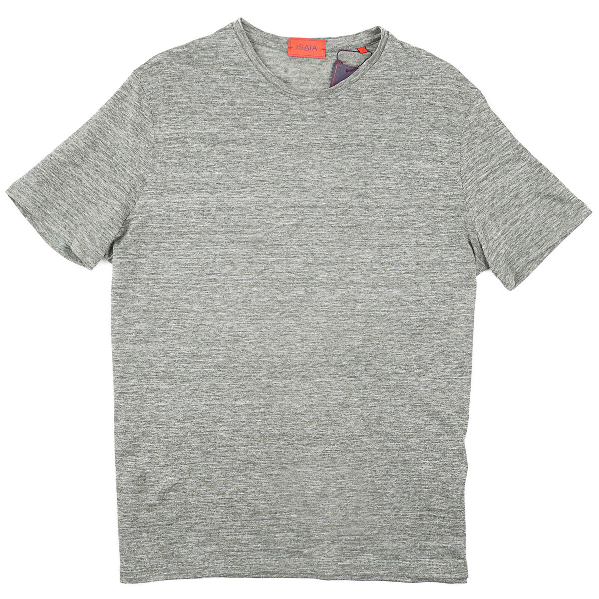 Isaia Knit Jersey Linen T-Shirt