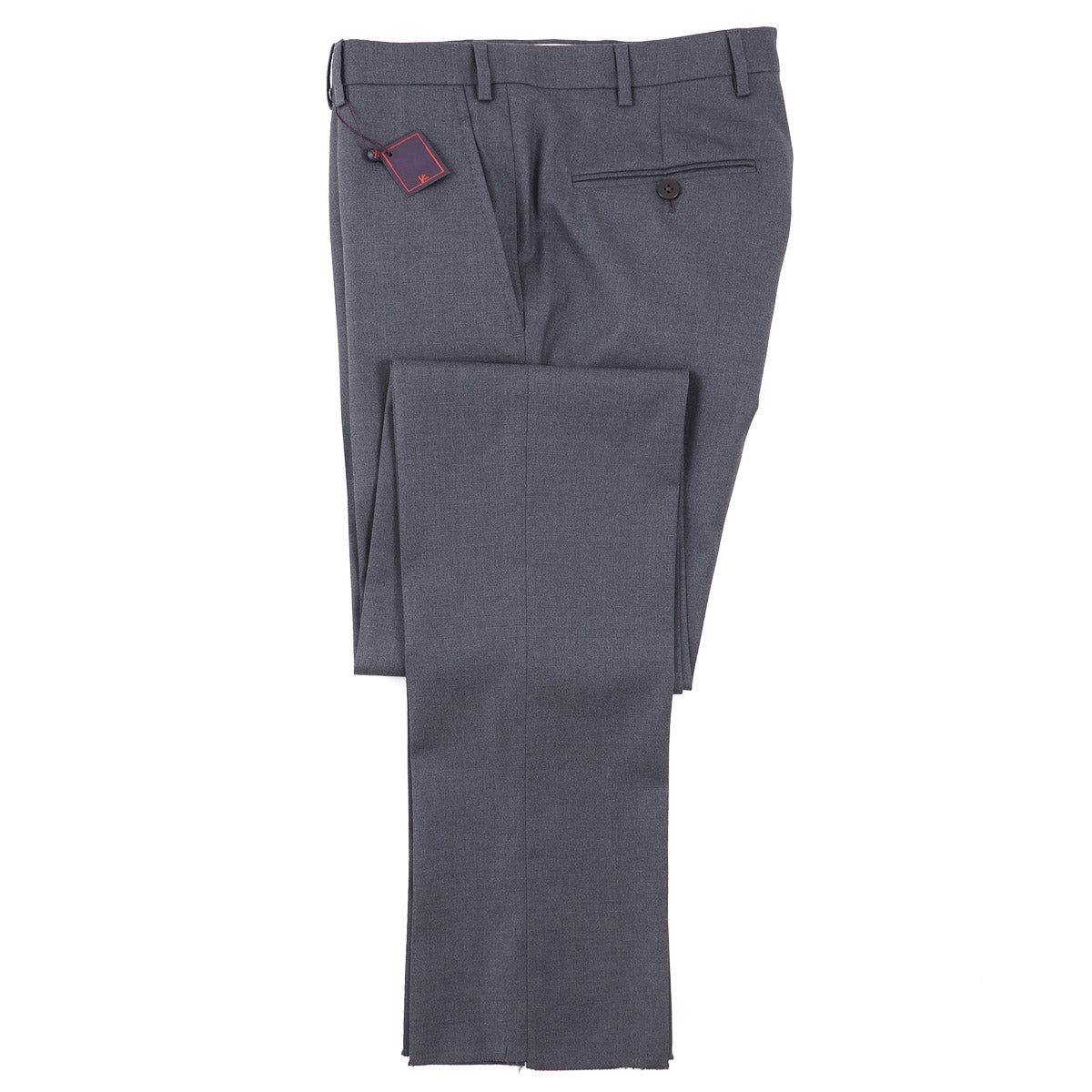 Isaia Slim-Fit 'Aquaspider' Wool Pants