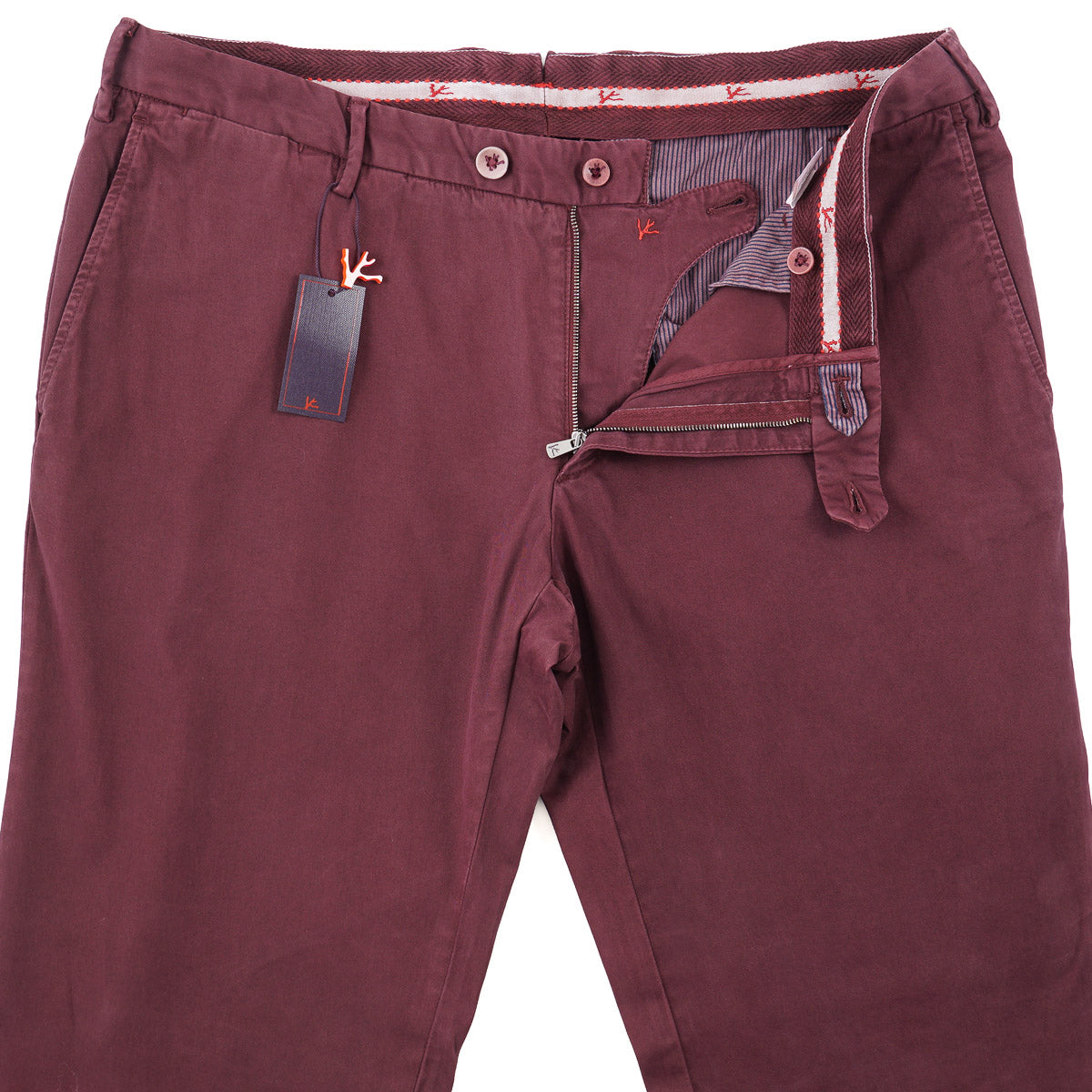 Isaia Slim-Fit Washed Cotton Chinos - Top Shelf Apparel