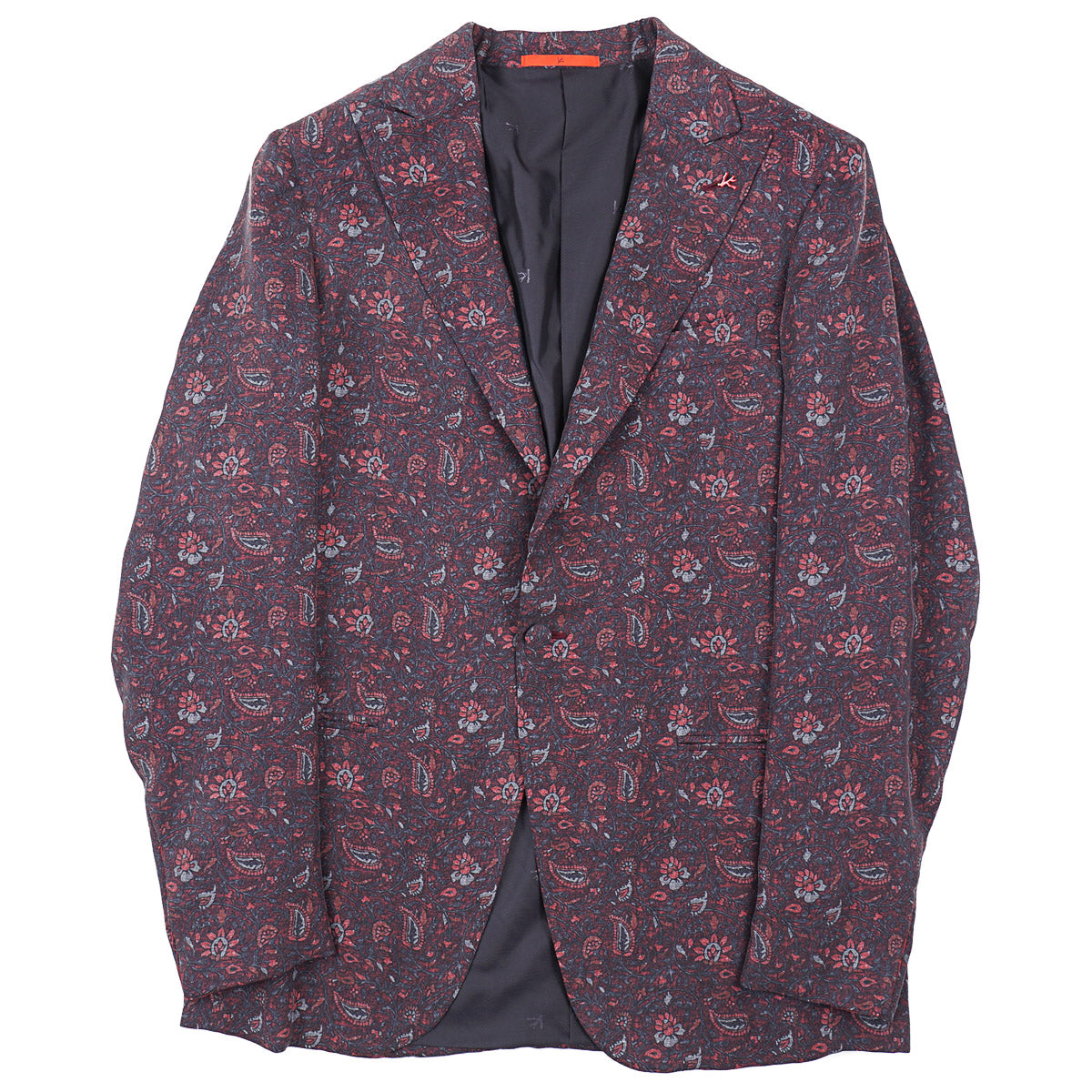 Isaia 'Gregorio' Floral Print Silk Blazer