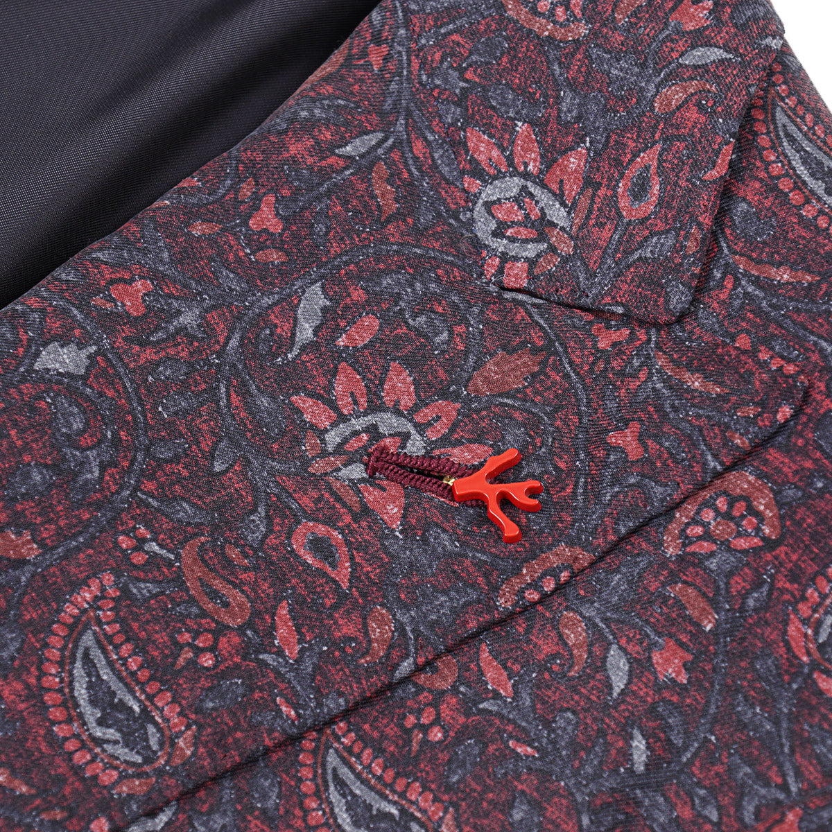 Isaia 'Gregorio' Floral Print Silk Blazer