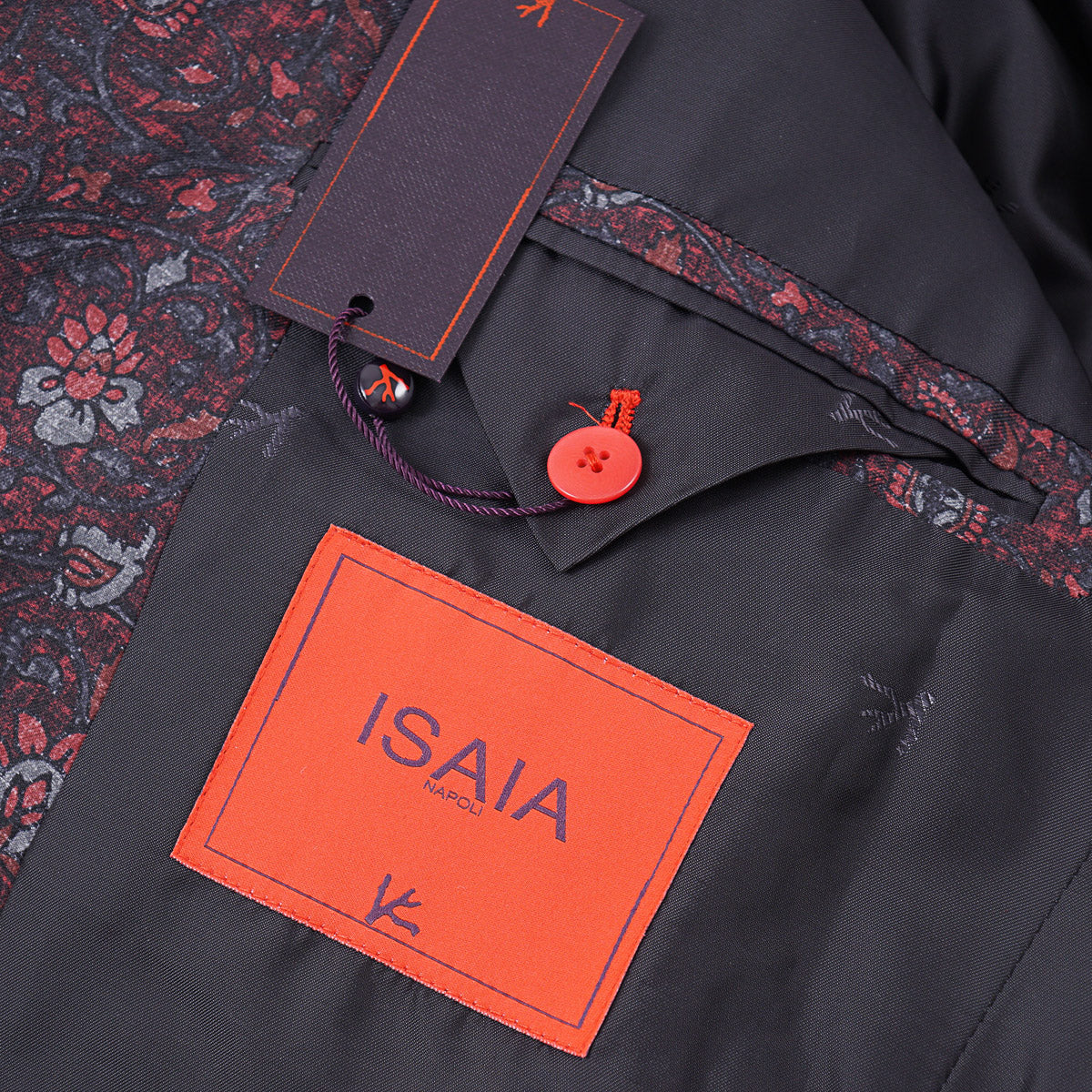 Isaia 'Gregorio' Floral Print Silk Blazer