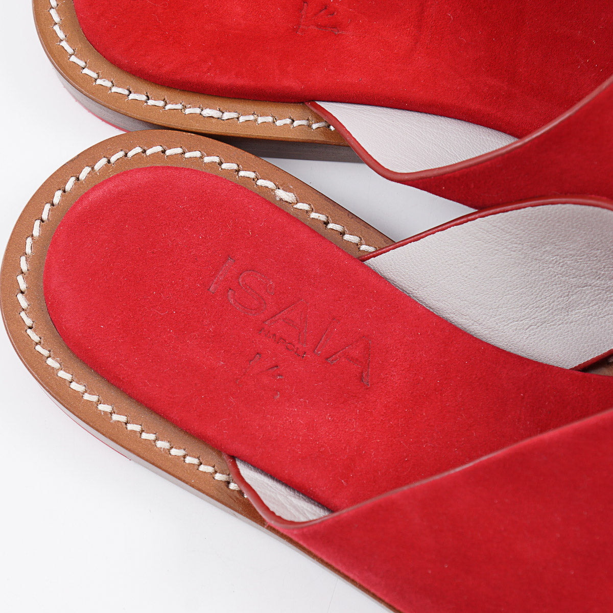 Isaia Nappa Suede Slide Sandals