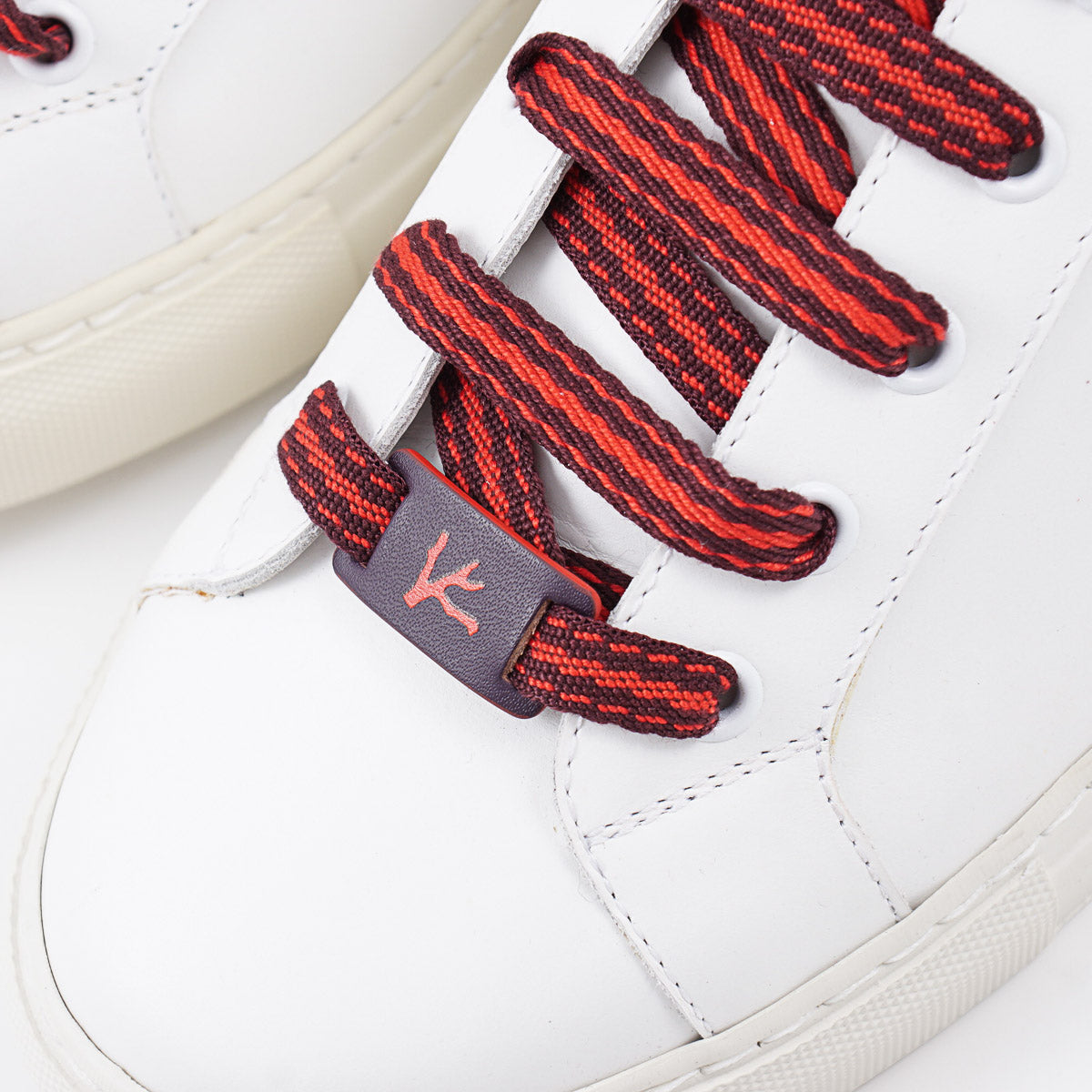 Isaia Calf Leather and Crocodile Sneakers