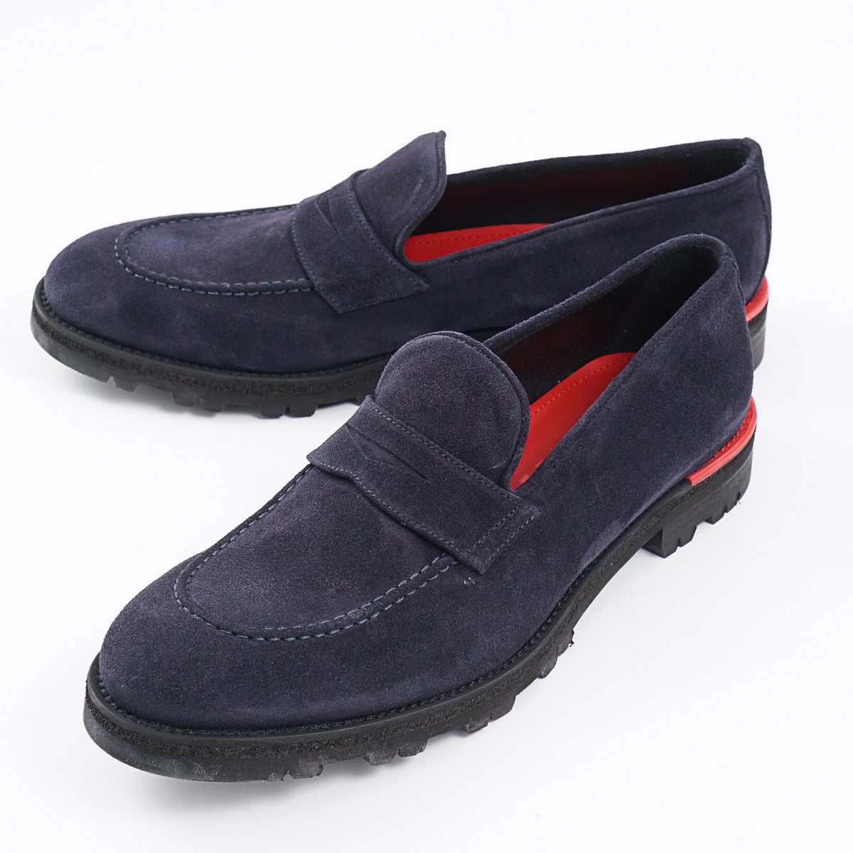 Isaia Suede Penny Strap Loafer