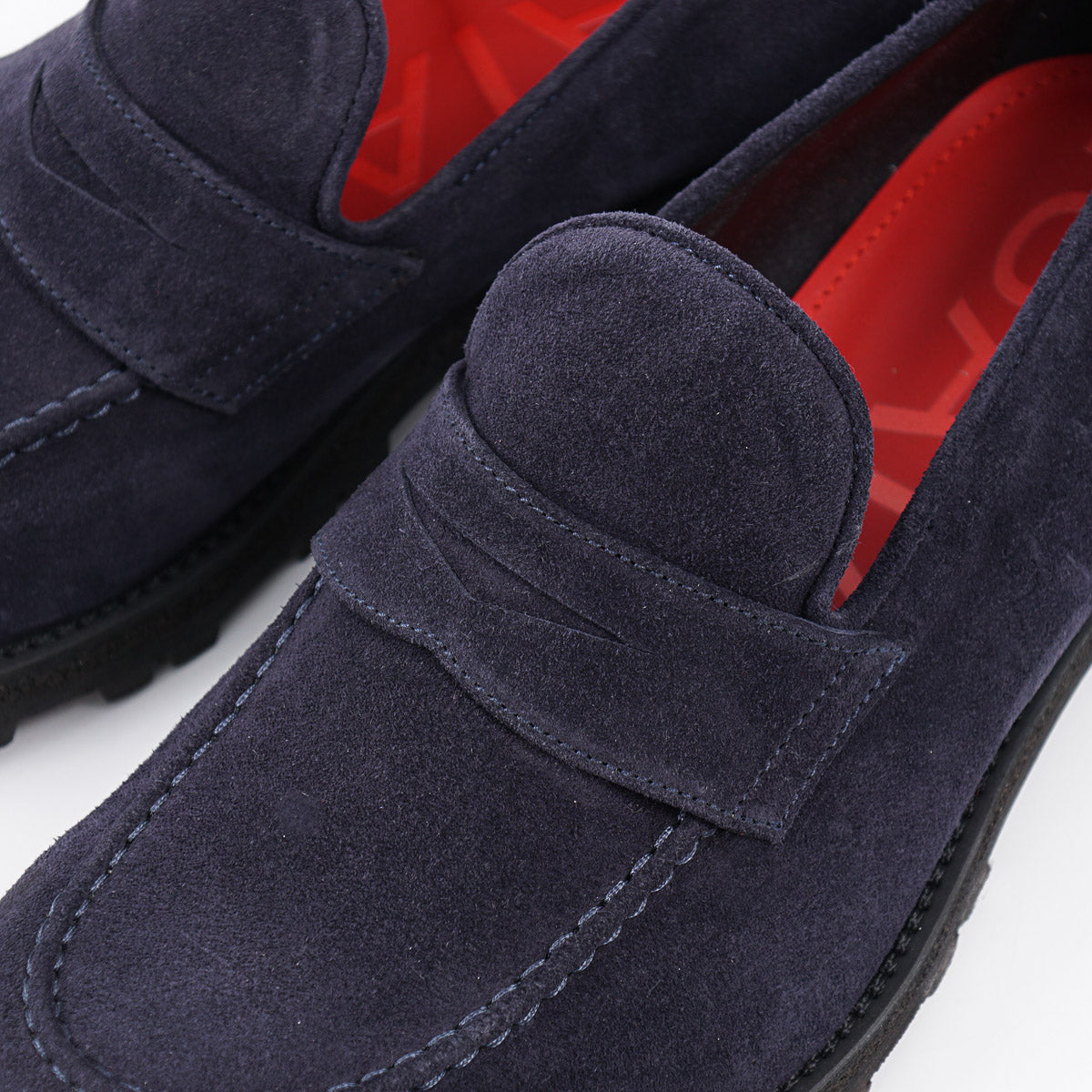 Isaia Suede Penny Strap Loafer