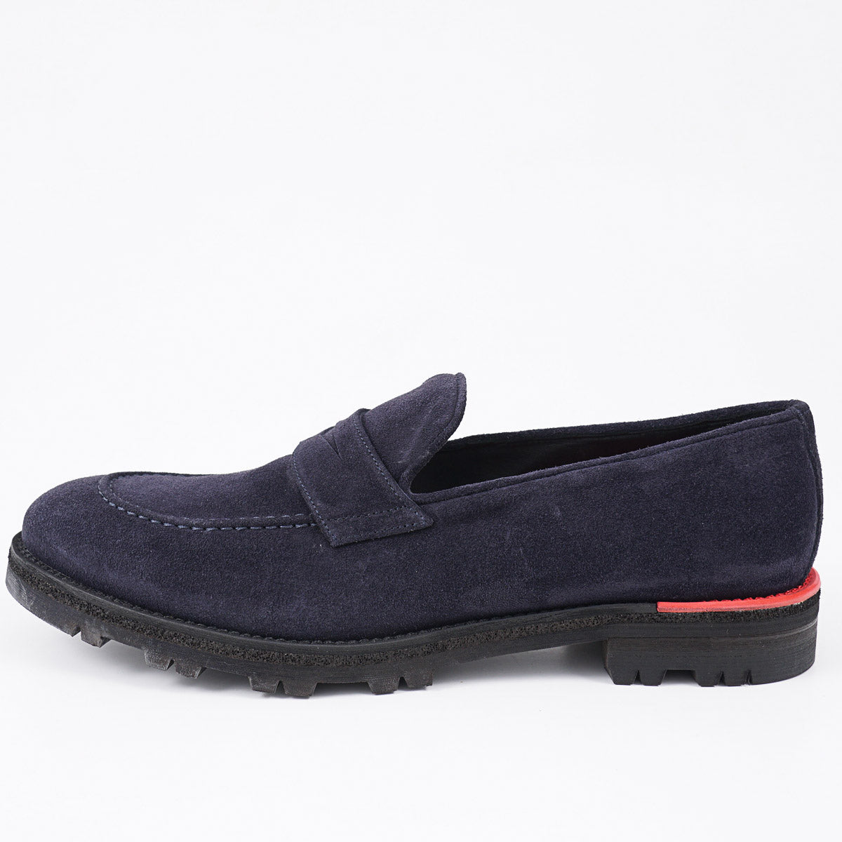 Isaia Suede Penny Strap Loafer