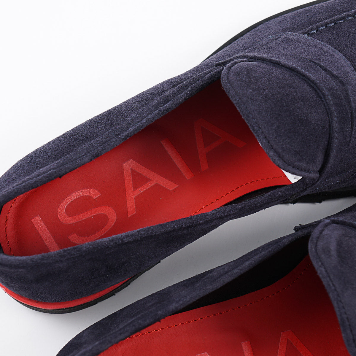 Isaia Suede Penny Strap Loafer