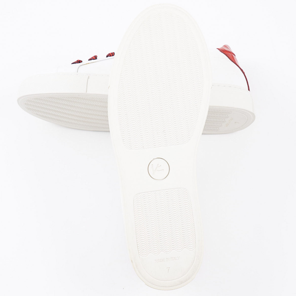 Isaia Calf Leather and Crocodile Sneakers