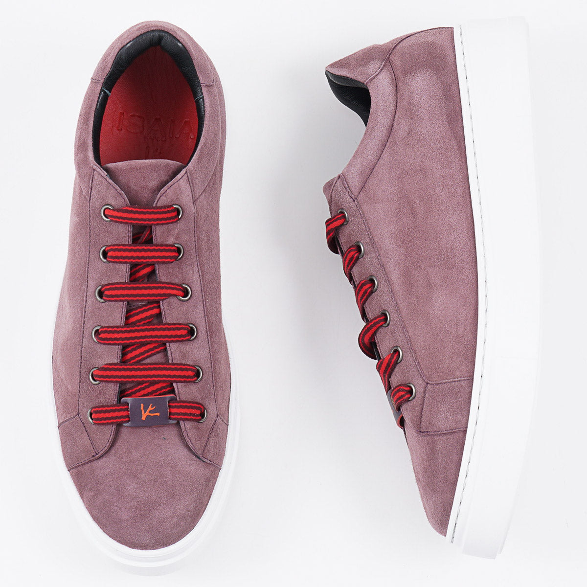 Isaia Soft Suede Low-Top Sneaker