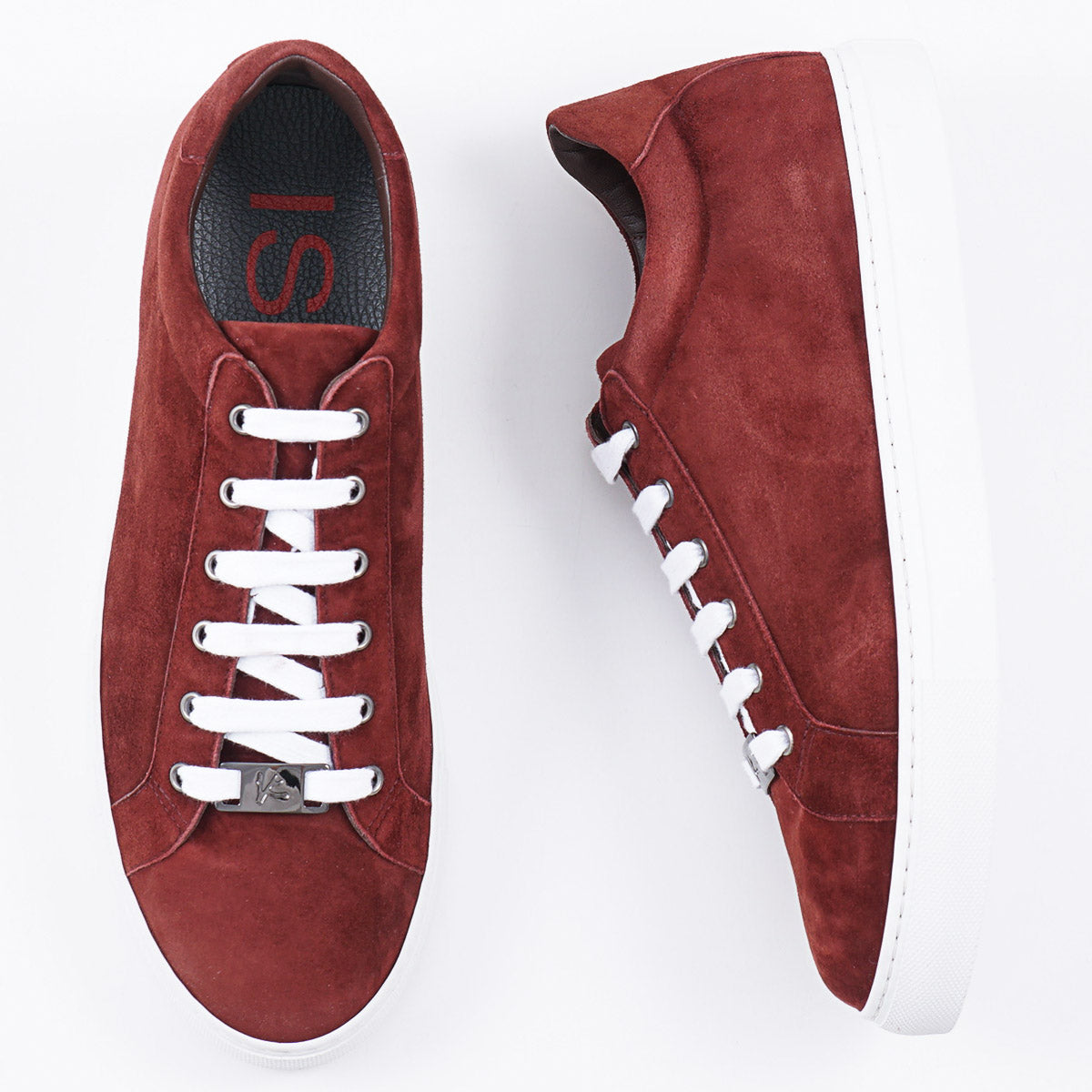 Isaia Soft Suede Low-Top Sneaker