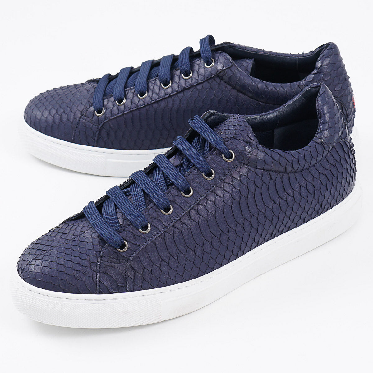 Isaia Genuine Python Skin Sneakers