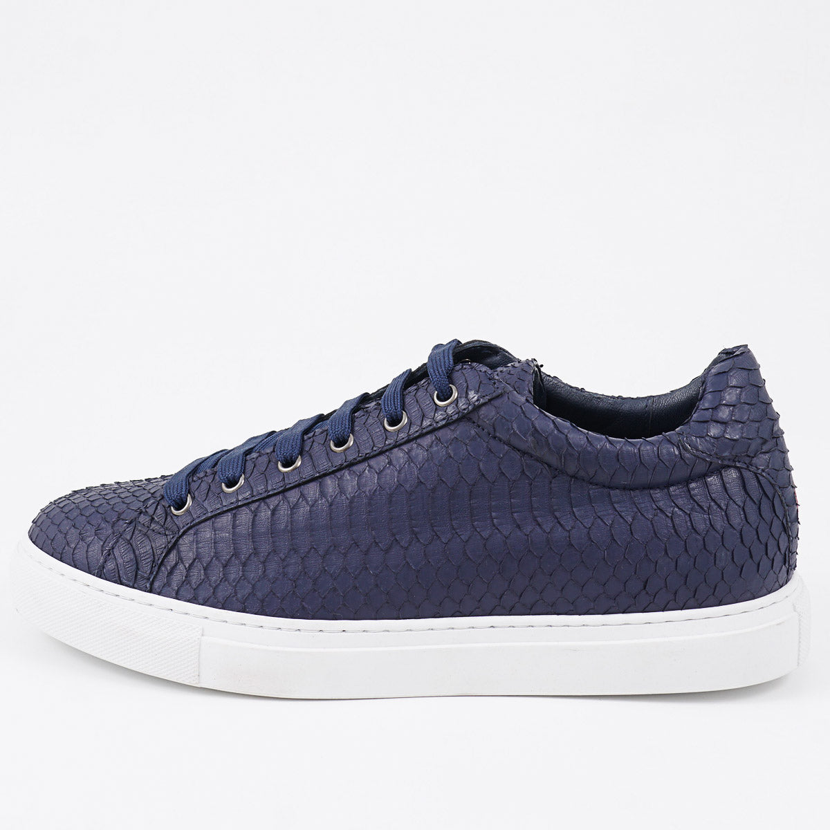 Isaia Genuine Python Skin Sneakers