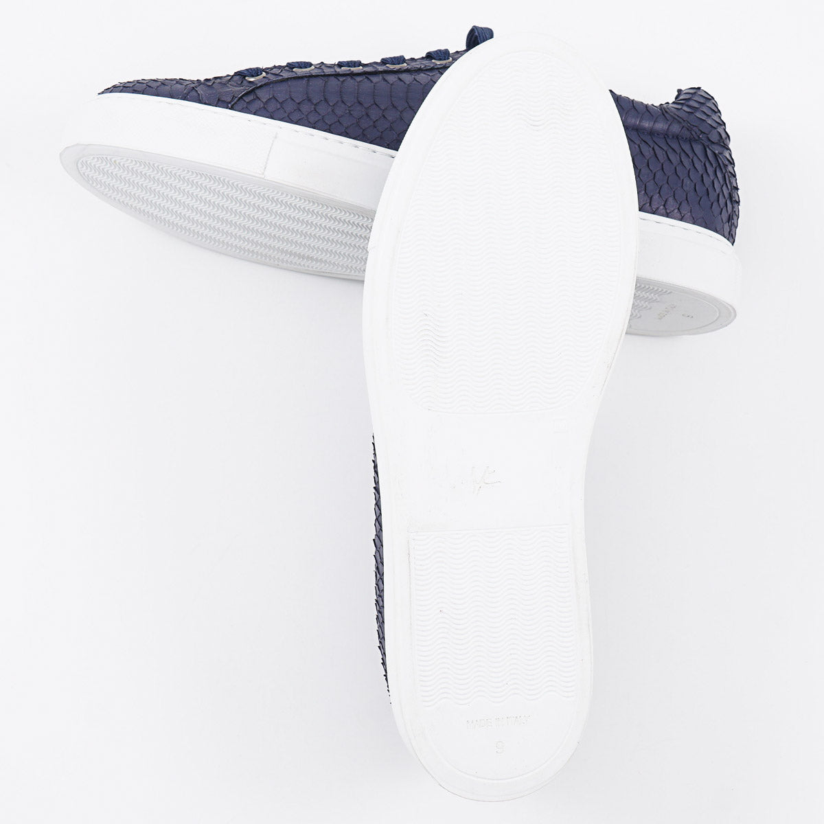 Isaia Genuine Python Skin Sneakers