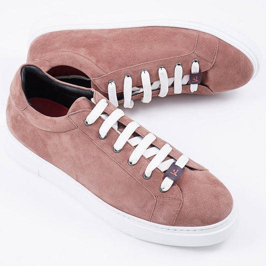 Isaia Soft Suede Low-Top Sneaker