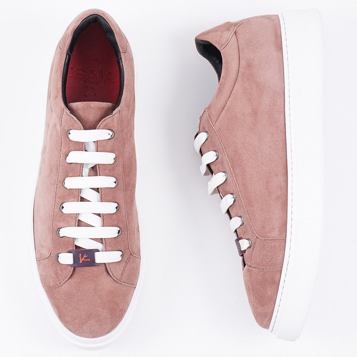 Isaia Soft Suede Low-Top Sneaker