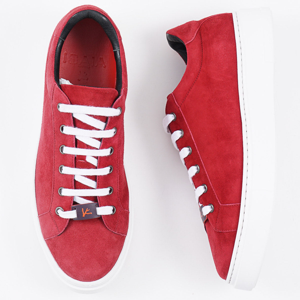 Isaia Soft Suede Low-Top Sneaker