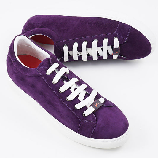 Isaia Soft Suede Low-Top Sneaker