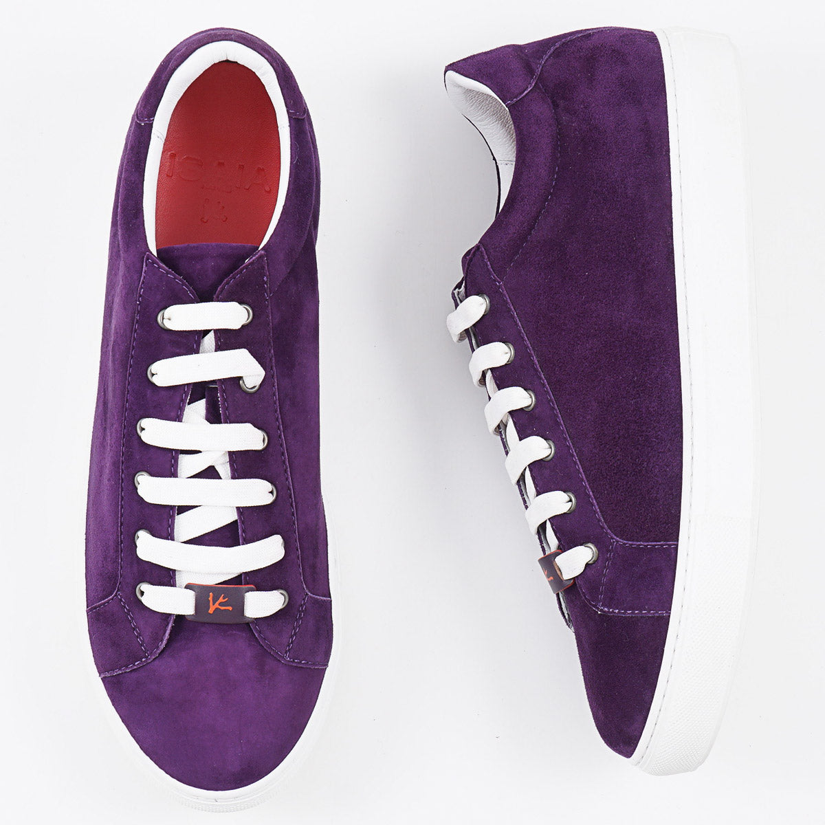Isaia Soft Suede Low-Top Sneaker