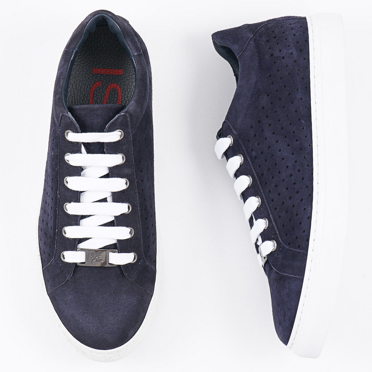Isaia Soft Suede Low-Top Sneaker