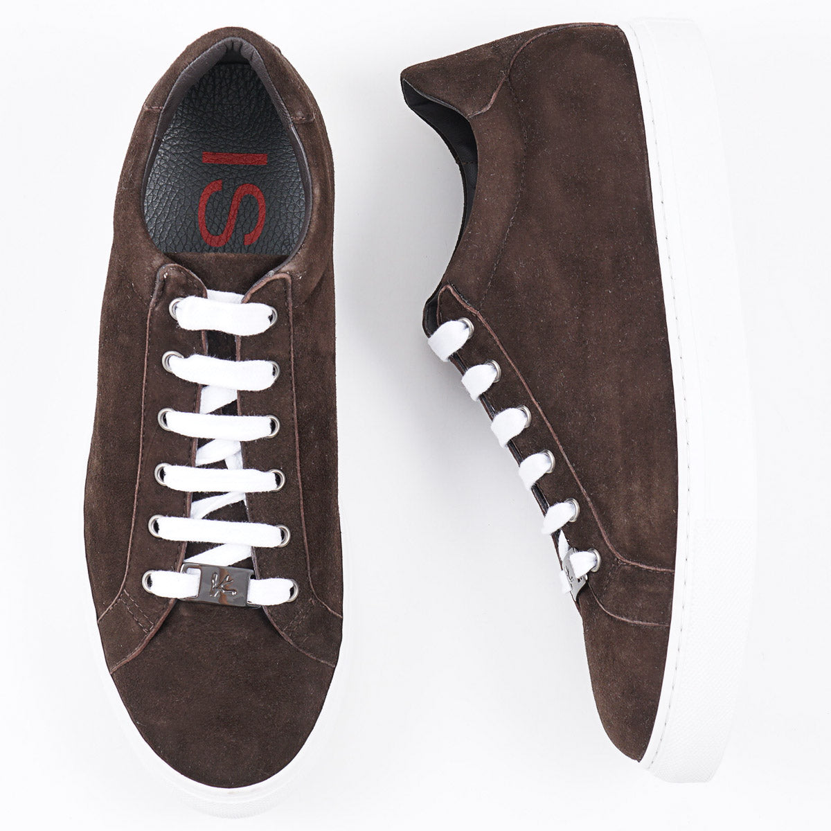 Isaia Soft Suede Low-Top Sneaker