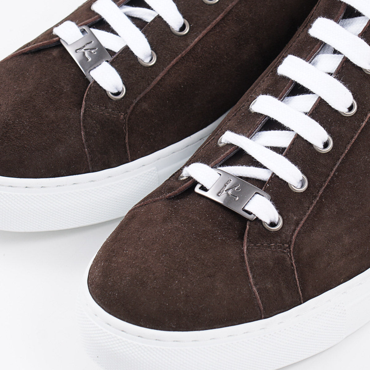 Isaia Soft Suede Low-Top Sneaker