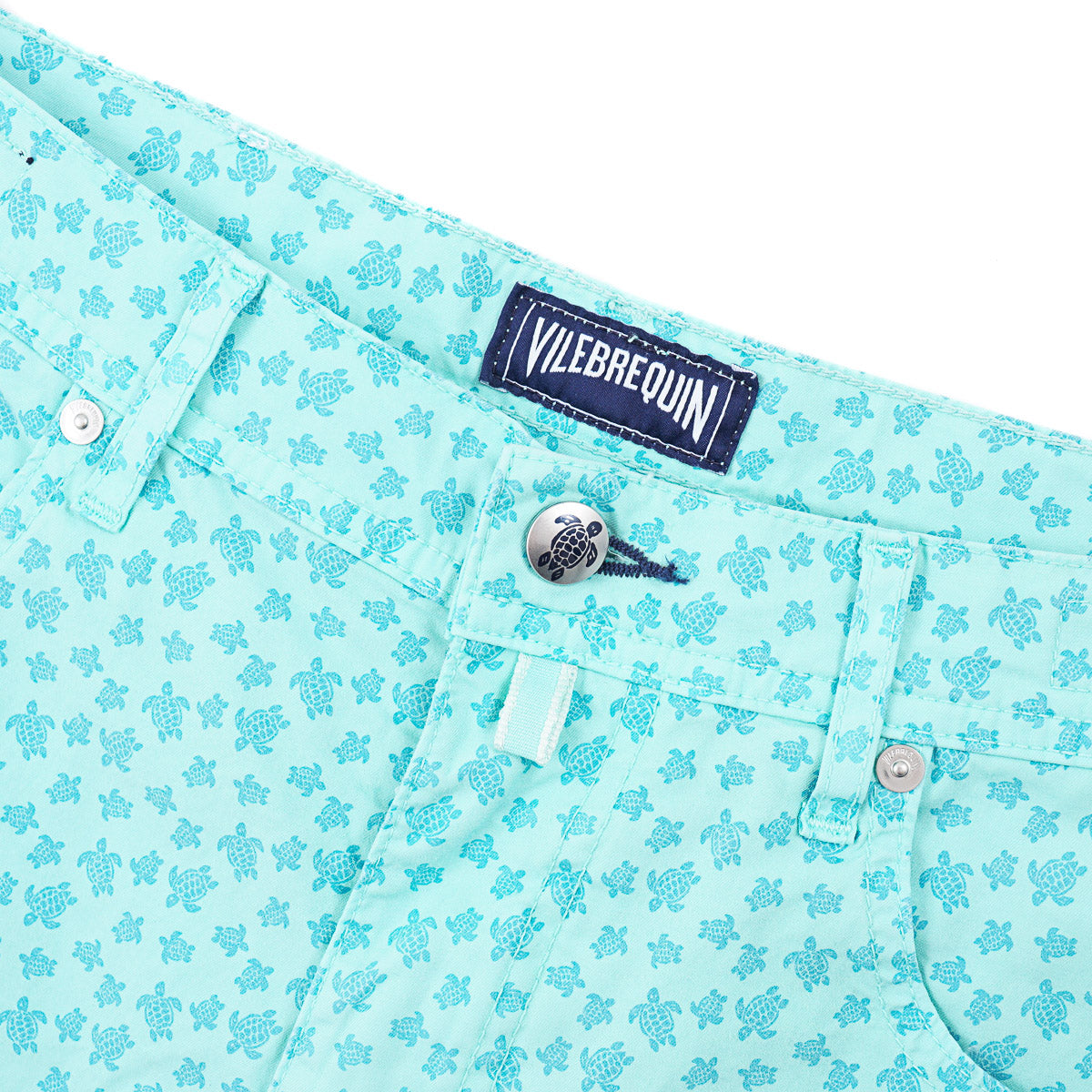 Vilebrequin Printed Cotton 5-Pocket Shorts