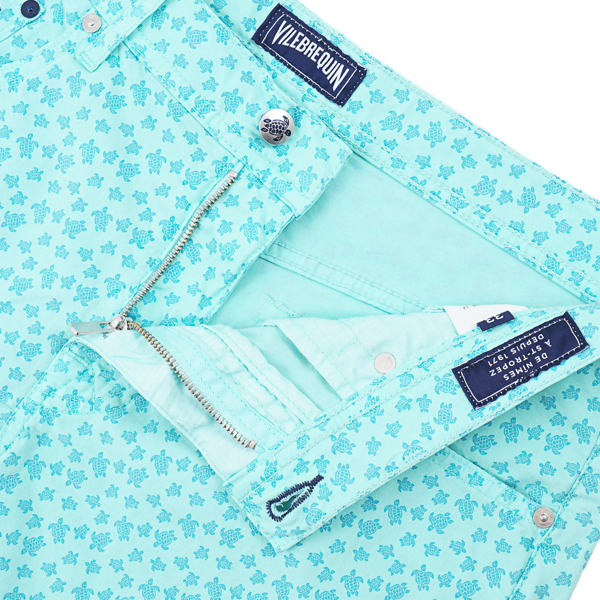 Vilebrequin Printed Cotton 5-Pocket Shorts