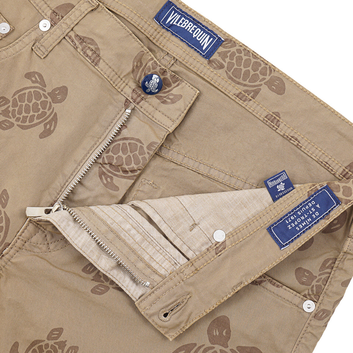 Vilebrequin Printed Cotton 5-Pocket Shorts