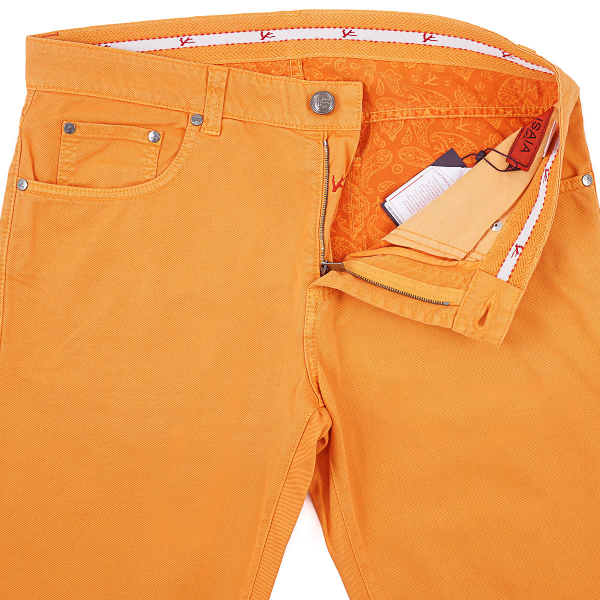 Isaia Tailored-Fit Garment Dyed Jeans
