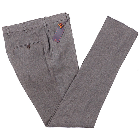 Isaia 'Sanita' Délavé Linen Trousers - Top Shelf Apparel