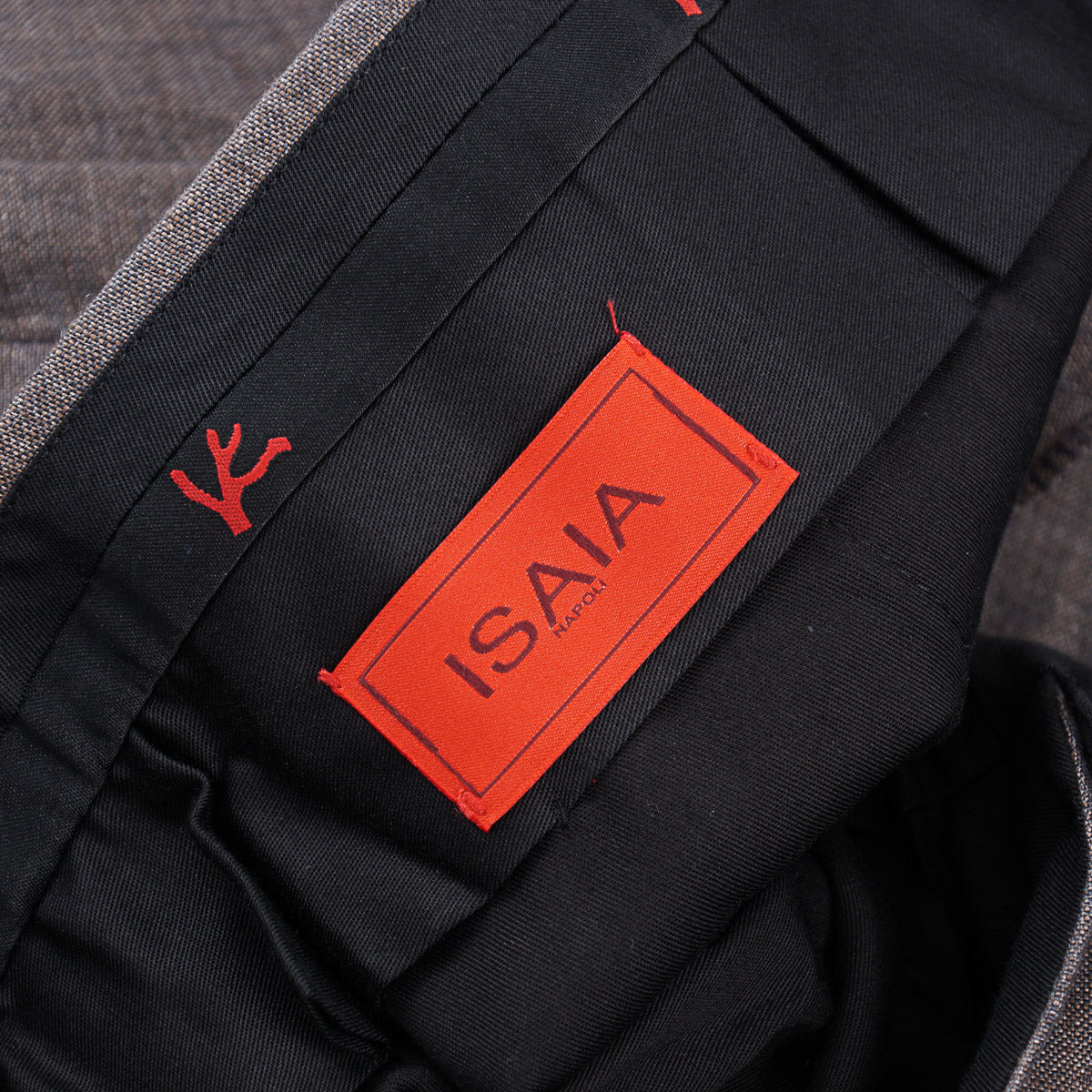 Isaia 'Sanita' Délavé Linen Trousers