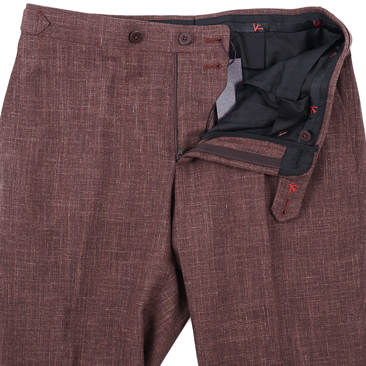 Isaia 'Sanita' Wool-Silk-Linen Pants