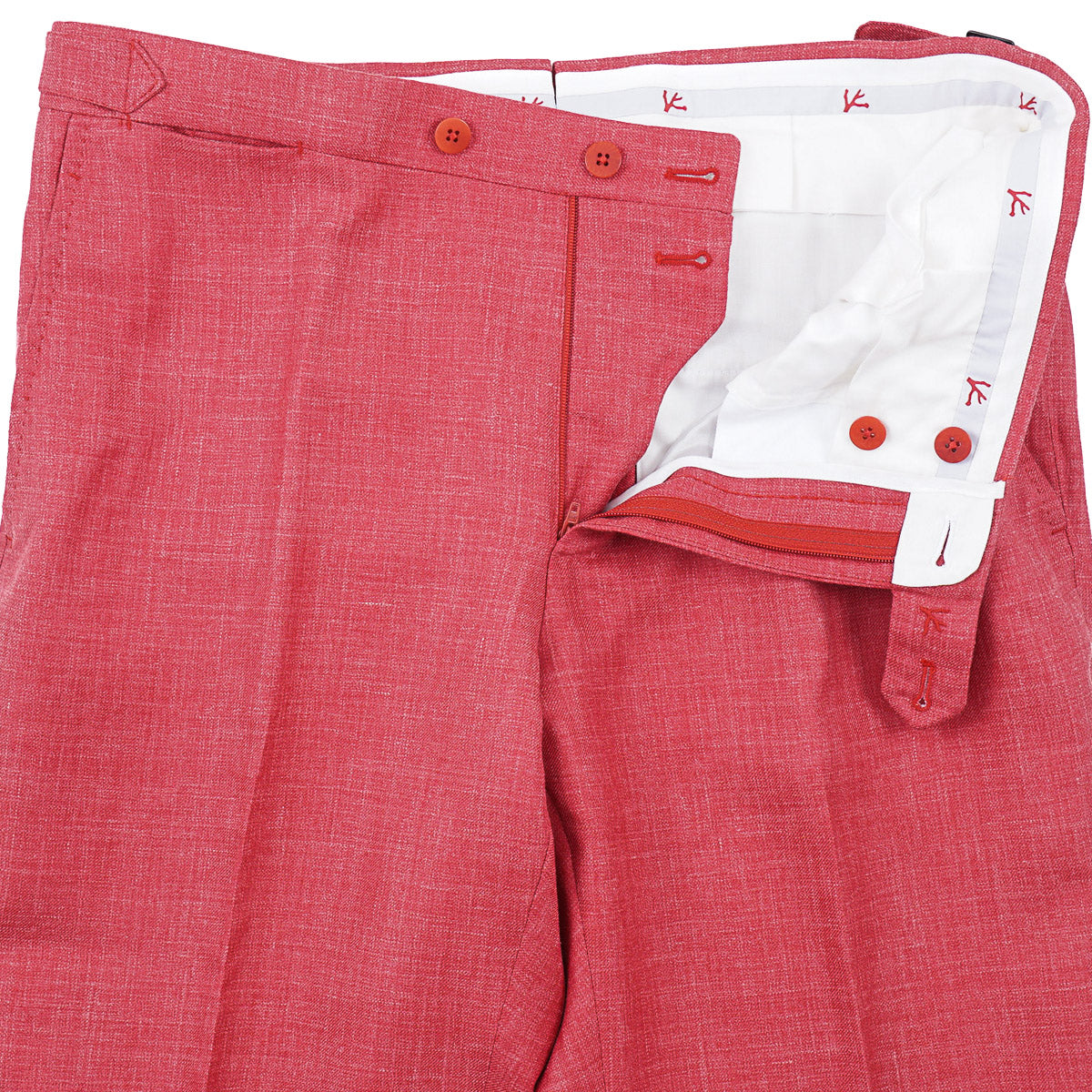 Isaia 'Sanita' Wool-Silk-Linen Pants