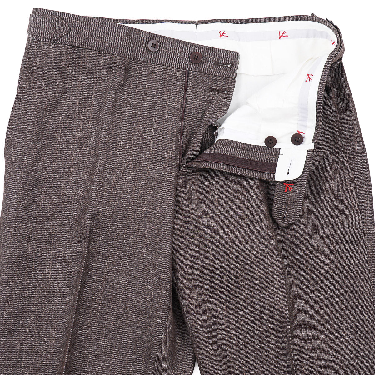Isaia 'Sanita' Wool-Silk-Linen Pants
