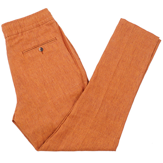 Isaia Lightweight Linen Drawstring Pants