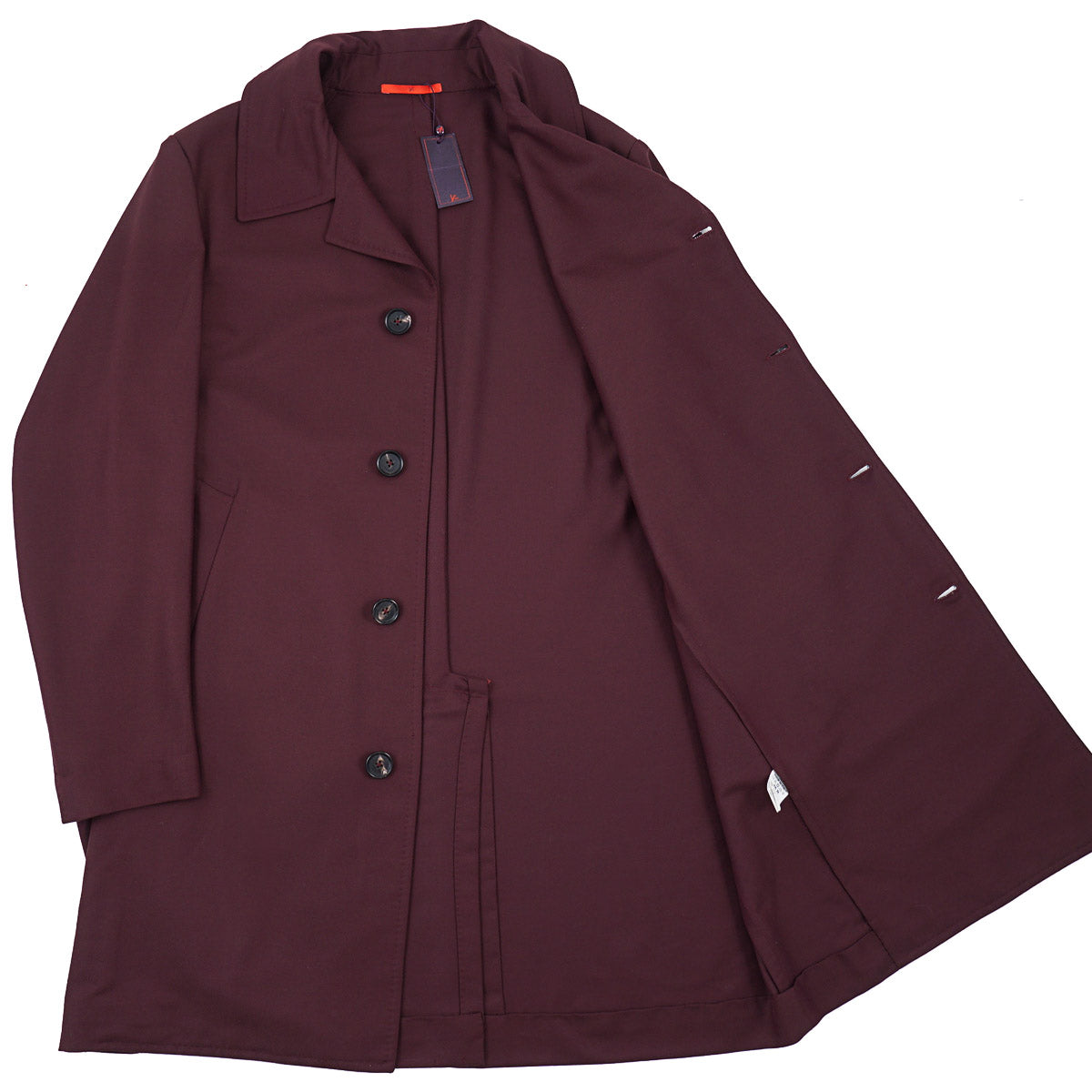Isaia Light Wool 'San Gennaro' Coat