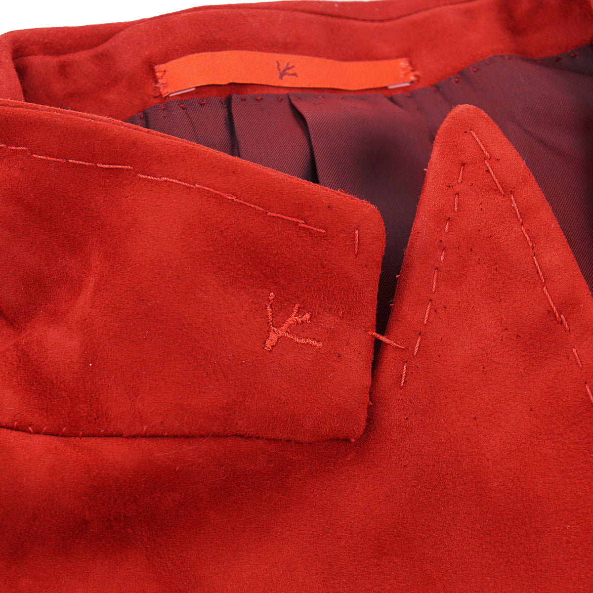 Isaia Soft Lamb Suede Leather Blazer