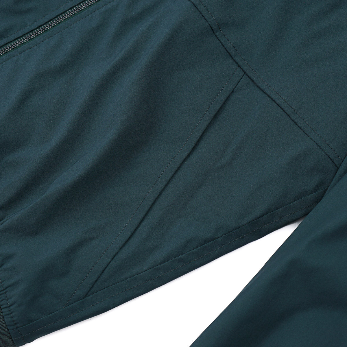 Isaia Wool-Nylon-Silk Bomber Jacket