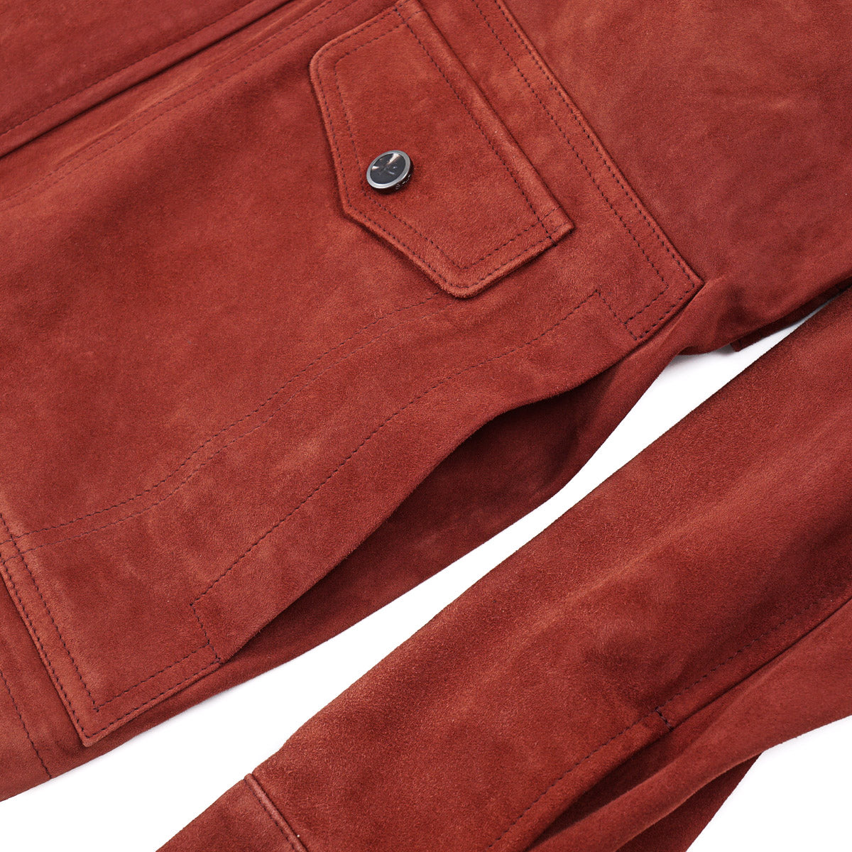 Isaia Lambskin Suede Field Jacket